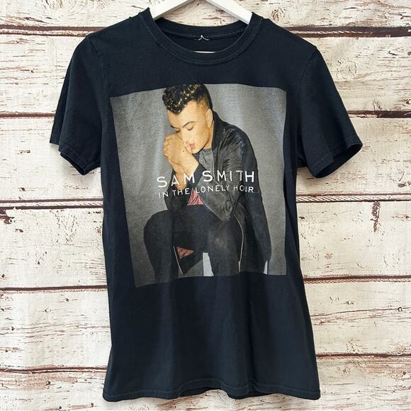 SAM SMITH 2015 In The Lonely Hour Concert Tour Shirt Sz S - Picture 1 of 3
